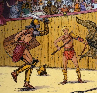 Gladiateurs avant le vestiaire