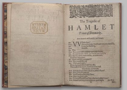 MUSEVM BRITANNICVM - The Tragedie of Hamlet, Prince of Denmark - 1603 - Copyright © The British Library Board
